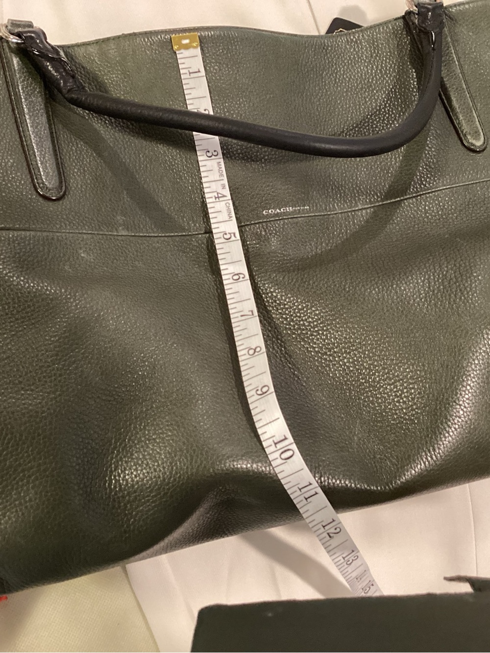Vintage Coach Dark Green Leather Satchel - Picture 16 of 16